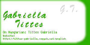 gabriella tittes business card